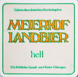 Bierdeckel Meierhofer hell